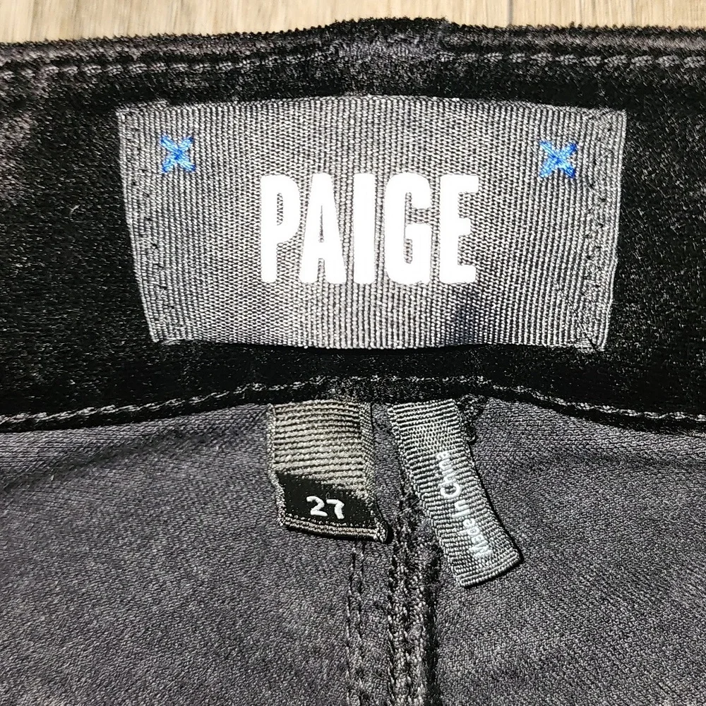 Paige Manhattan bootcut over dyed velvet pants size 27 - Picture 2 of 5